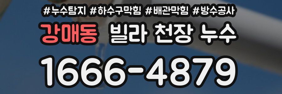강매동 빌라 천장 누수