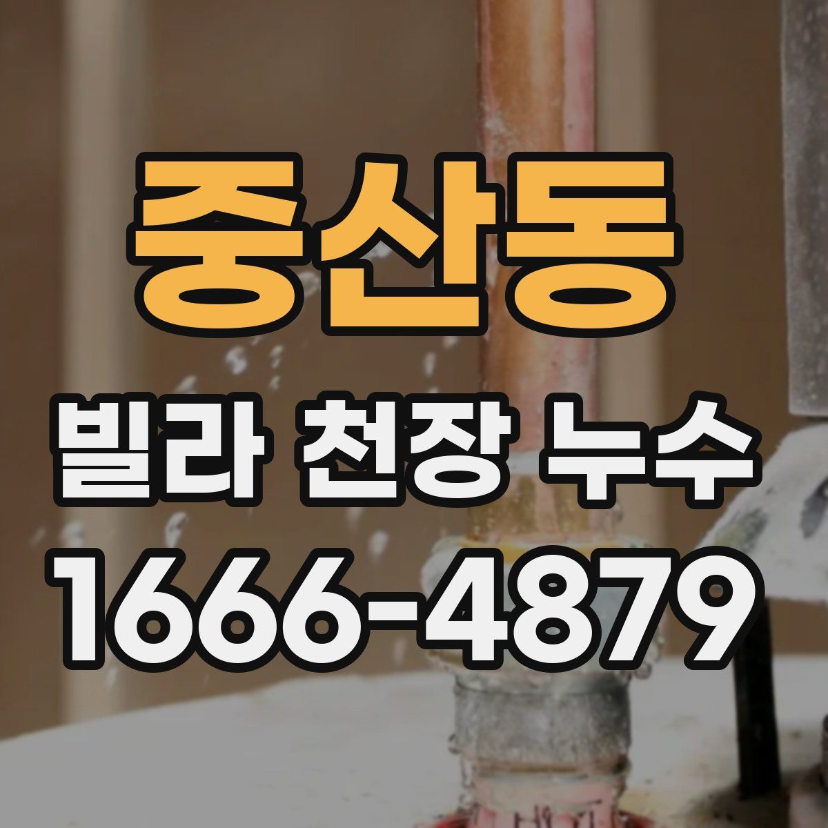 중산동 빌라 천장 누수