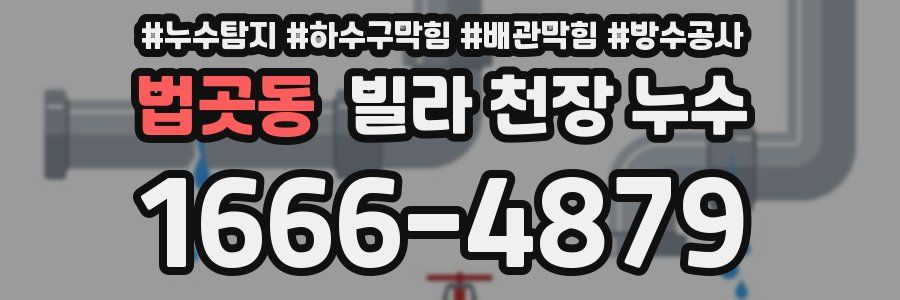 법곳동 빌라 천장 누수