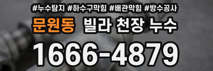 문원동 빌라 천장 누수