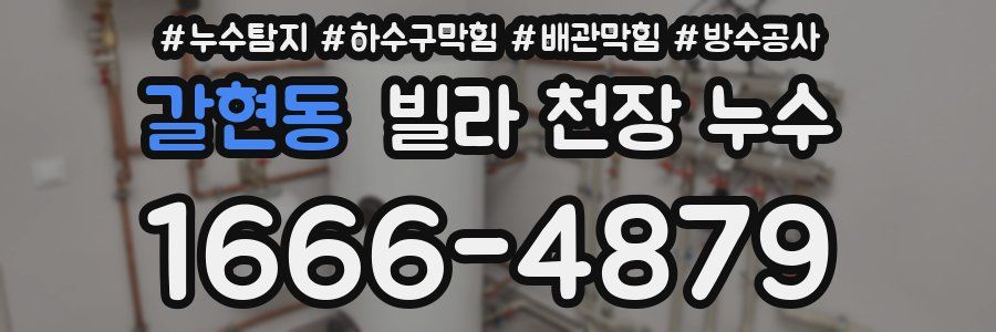 갈현동 빌라 천장 누수