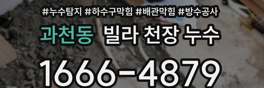 과천동 빌라 천장 누수