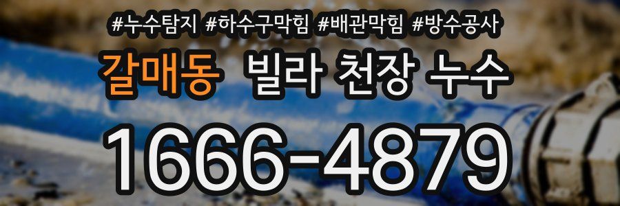 갈매동 빌라 천장 누수