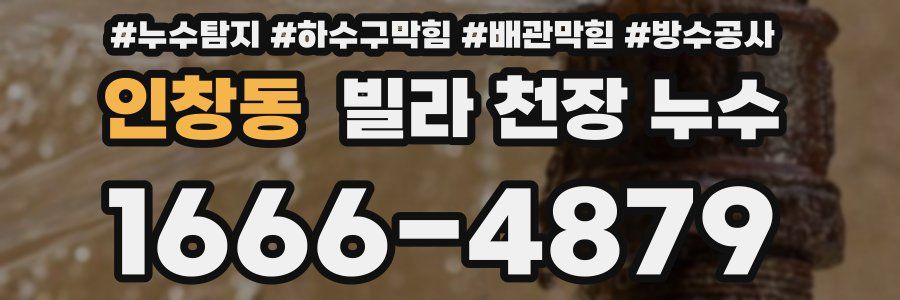 인창동 빌라 천장 누수