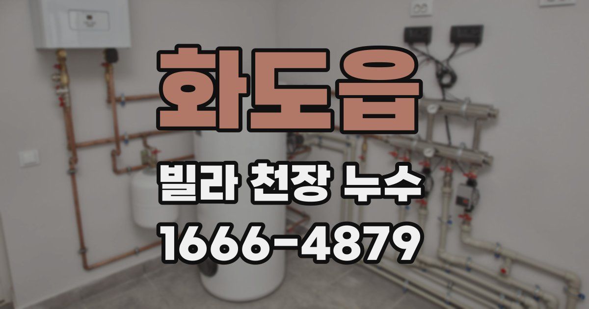 화도읍 빌라 천장 누수