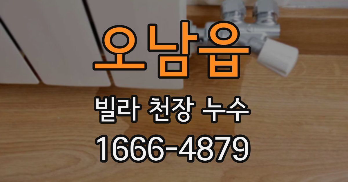 오남읍 빌라 천장 누수