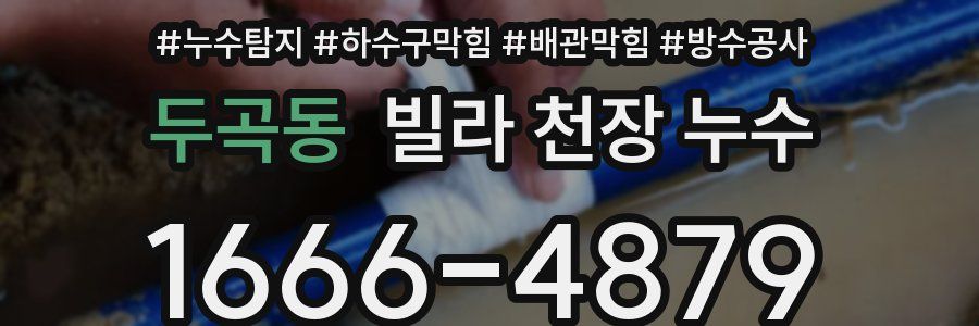 두곡동 빌라 천장 누수