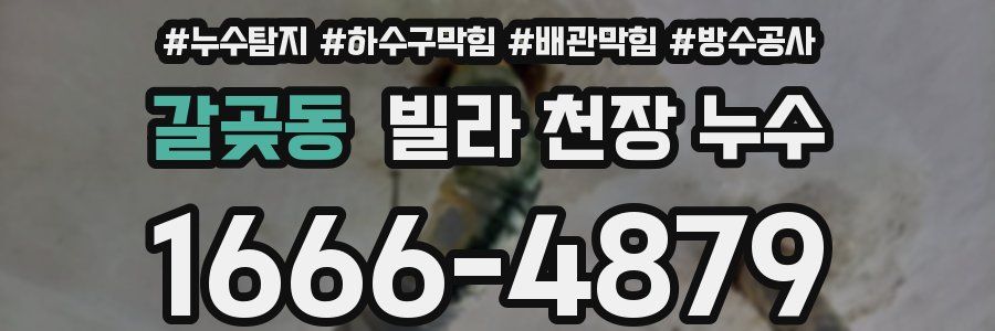 갈곶동 빌라 천장 누수