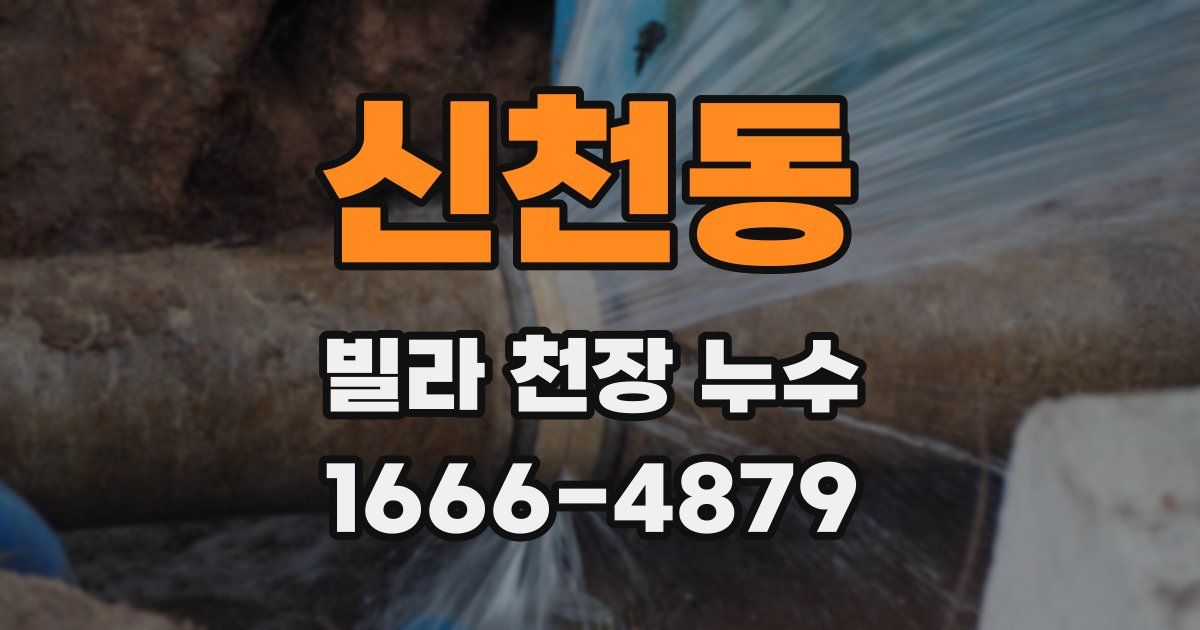 신천동 빌라 천장 누수