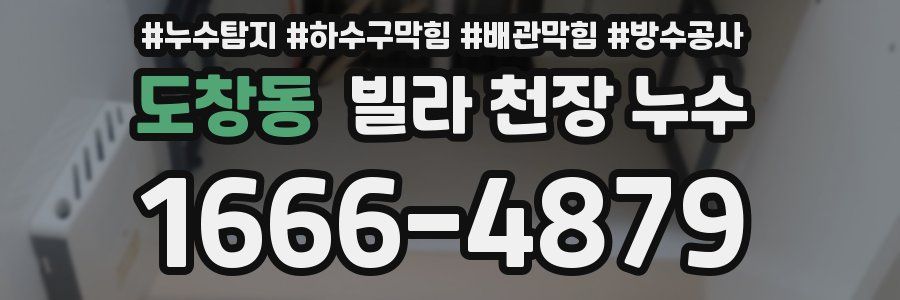 도창동 빌라 천장 누수