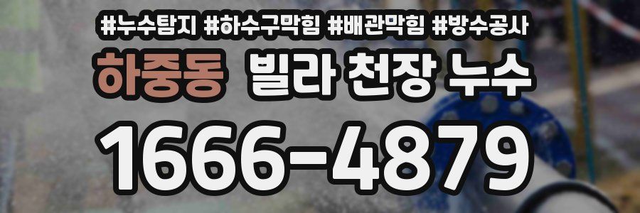 하중동 빌라 천장 누수