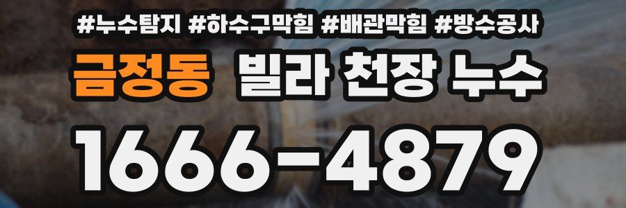 금정동 빌라 천장 누수