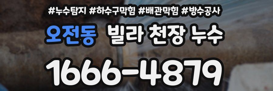 오전동 빌라 천장 누수