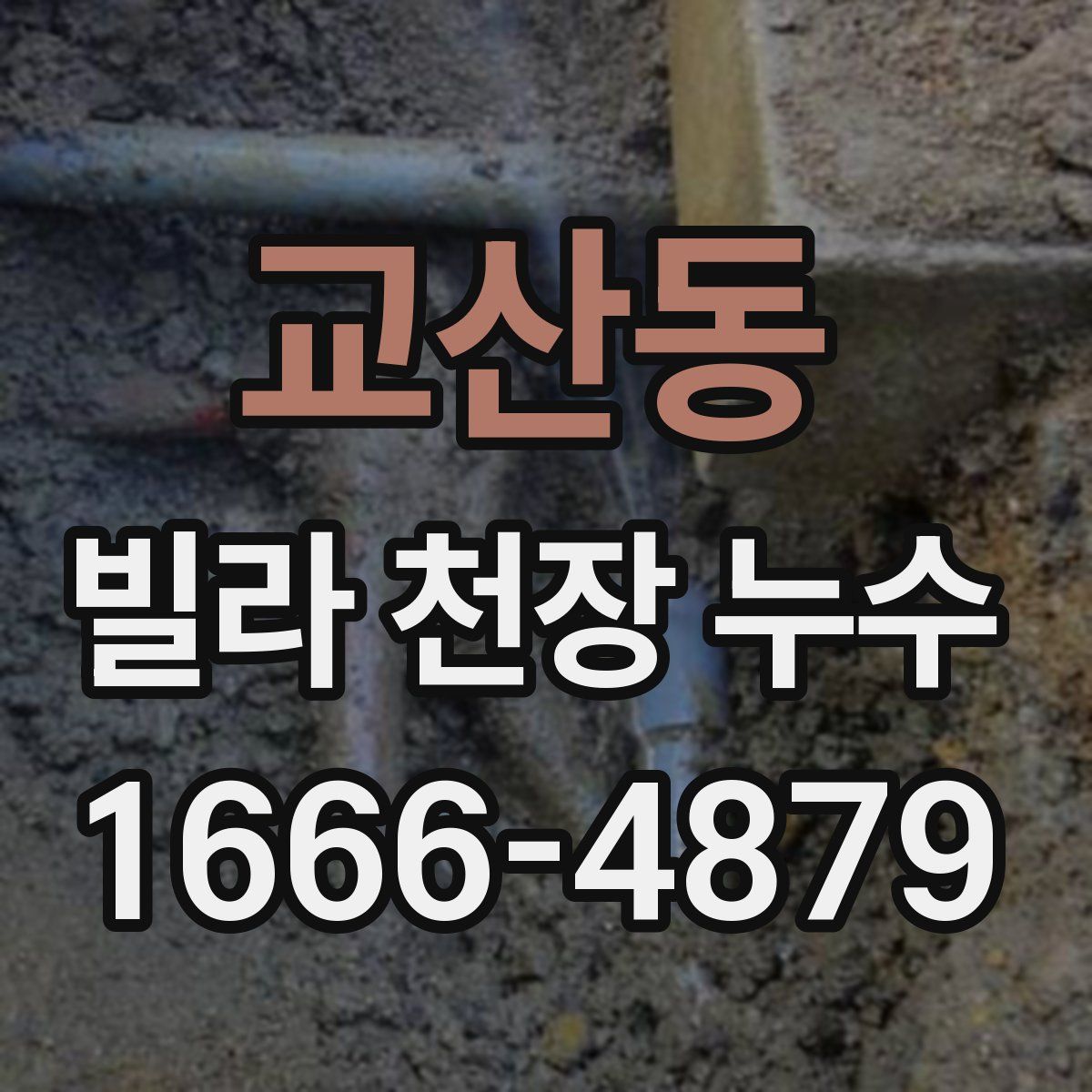 교산동 빌라 천장 누수