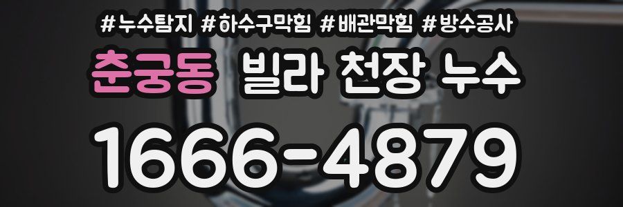 춘궁동 빌라 천장 누수