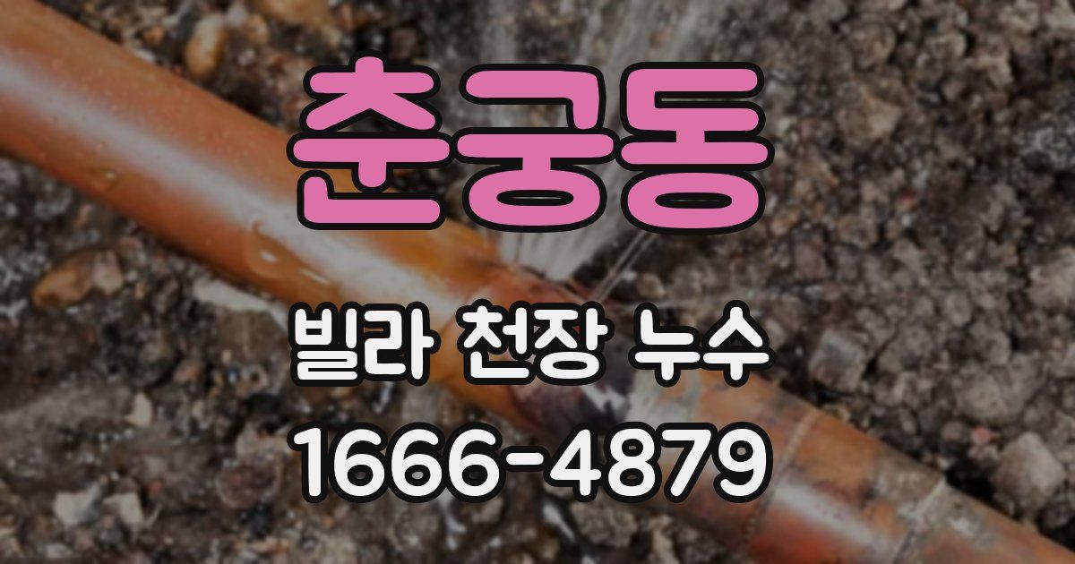 춘궁동 빌라 천장 누수