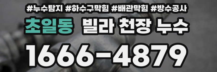 초일동 빌라 천장 누수