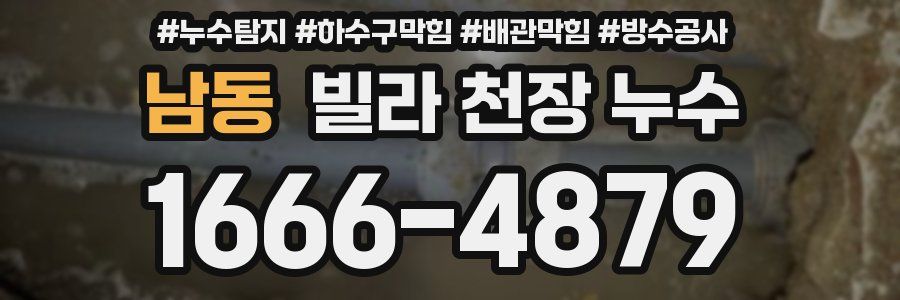 남동 빌라 천장 누수