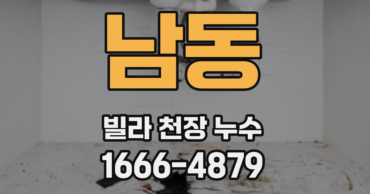 남동 빌라 천장 누수