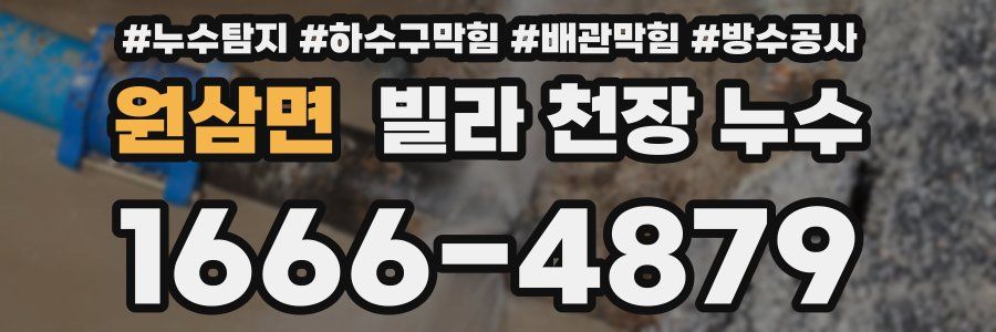 원삼면 빌라 천장 누수
