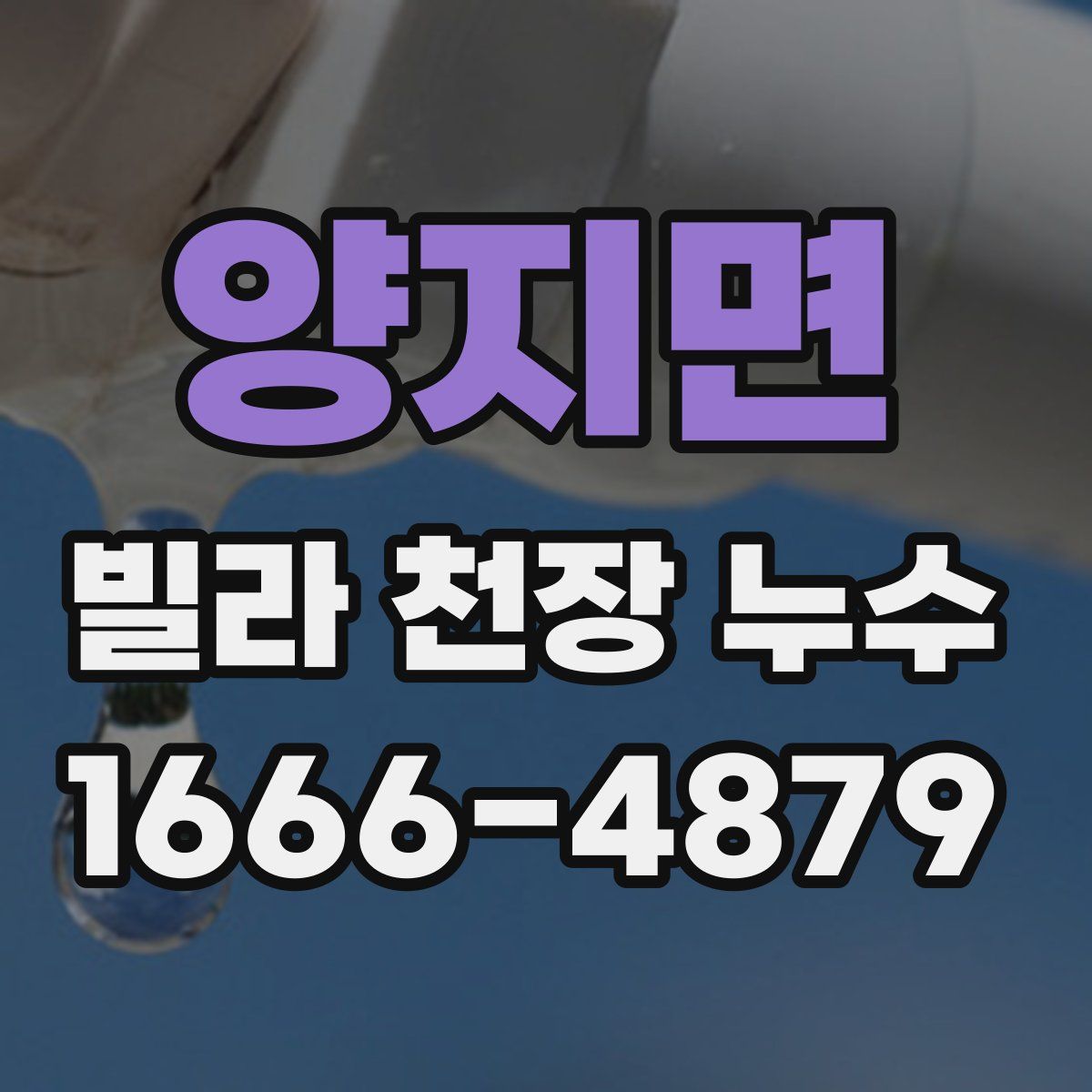 양지면 빌라 천장 누수