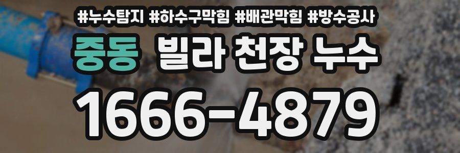 중동 빌라 천장 누수