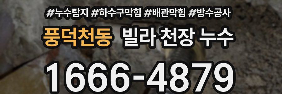 풍덕천동 빌라 천장 누수