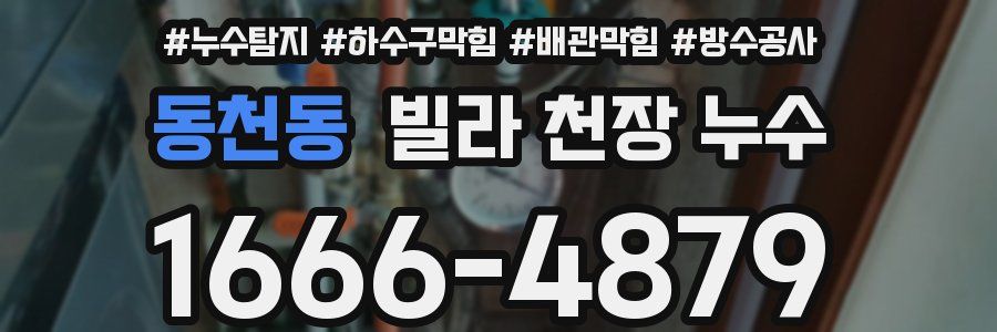 동천동 빌라 천장 누수
