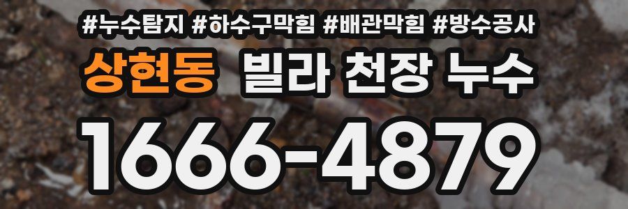 상현동 빌라 천장 누수