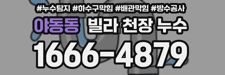 야동동 빌라 천장 누수