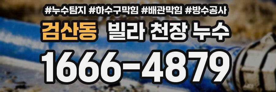 검산동 빌라 천장 누수