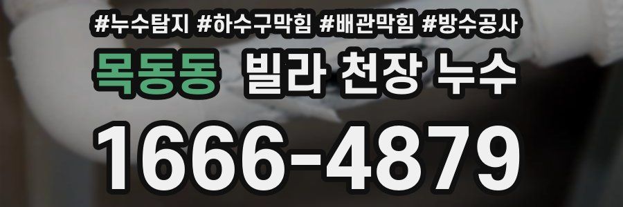 목동동 빌라 천장 누수