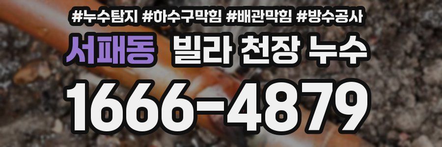 서패동 빌라 천장 누수
