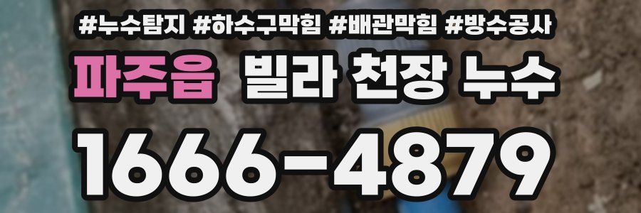 파주읍 빌라 천장 누수