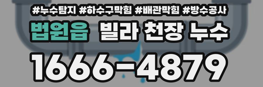 법원읍 빌라 천장 누수