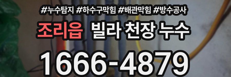 조리읍 빌라 천장 누수