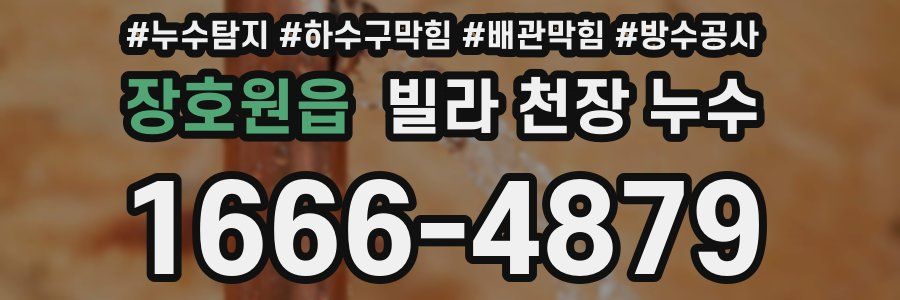 장호원읍 빌라 천장 누수