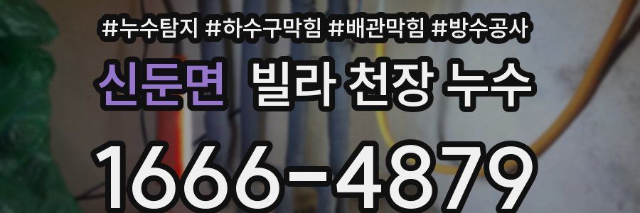 신둔면 빌라 천장 누수
