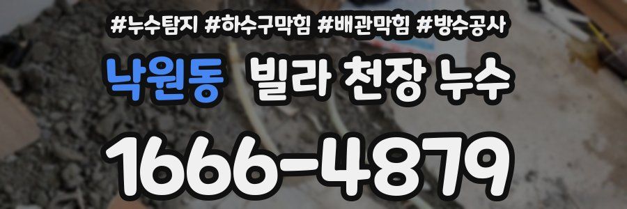 낙원동 빌라 천장 누수