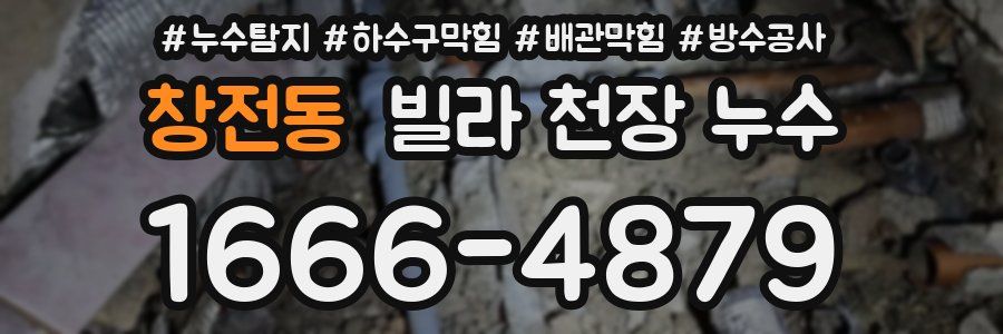 창전동 빌라 천장 누수