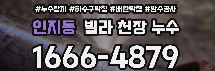 인지동 빌라 천장 누수