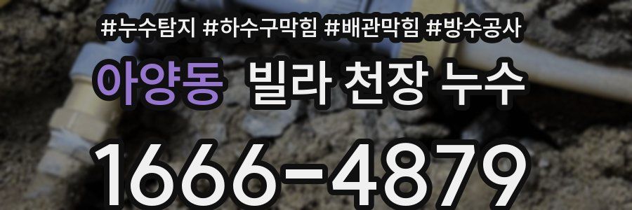 아양동 빌라 천장 누수