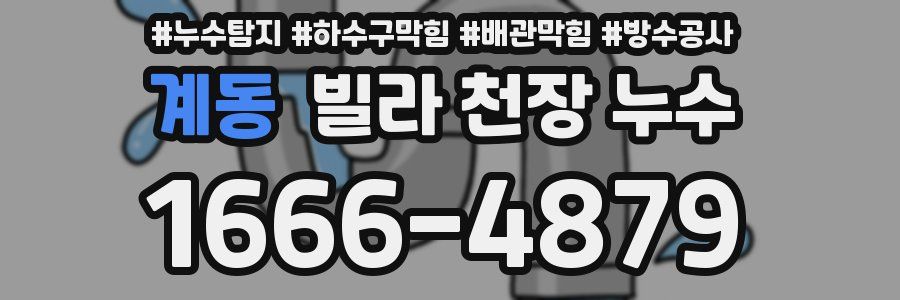 계동 빌라 천장 누수