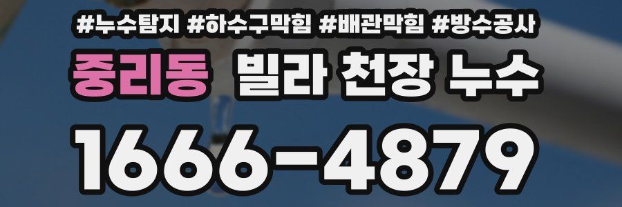 중리동 빌라 천장 누수