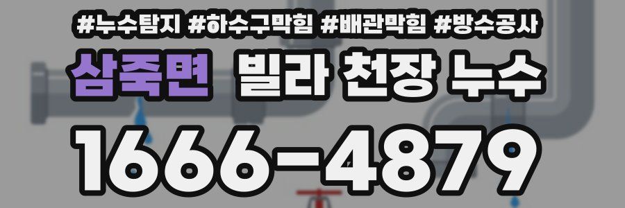 삼죽면 빌라 천장 누수