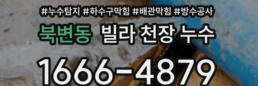 북변동 빌라 천장 누수