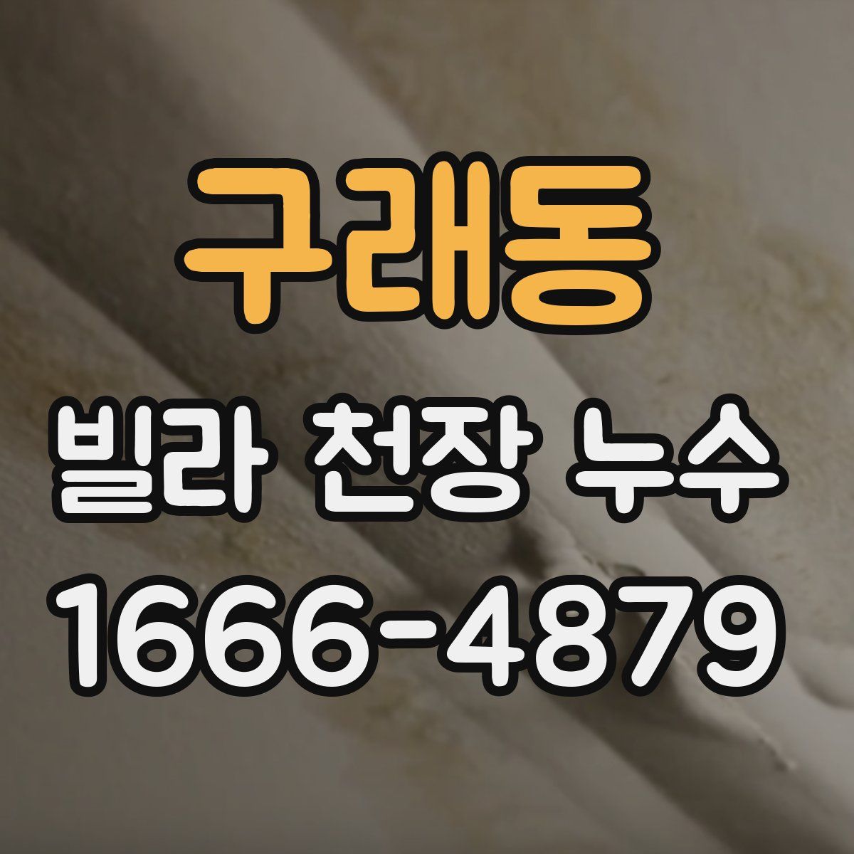 구래동 빌라 천장 누수