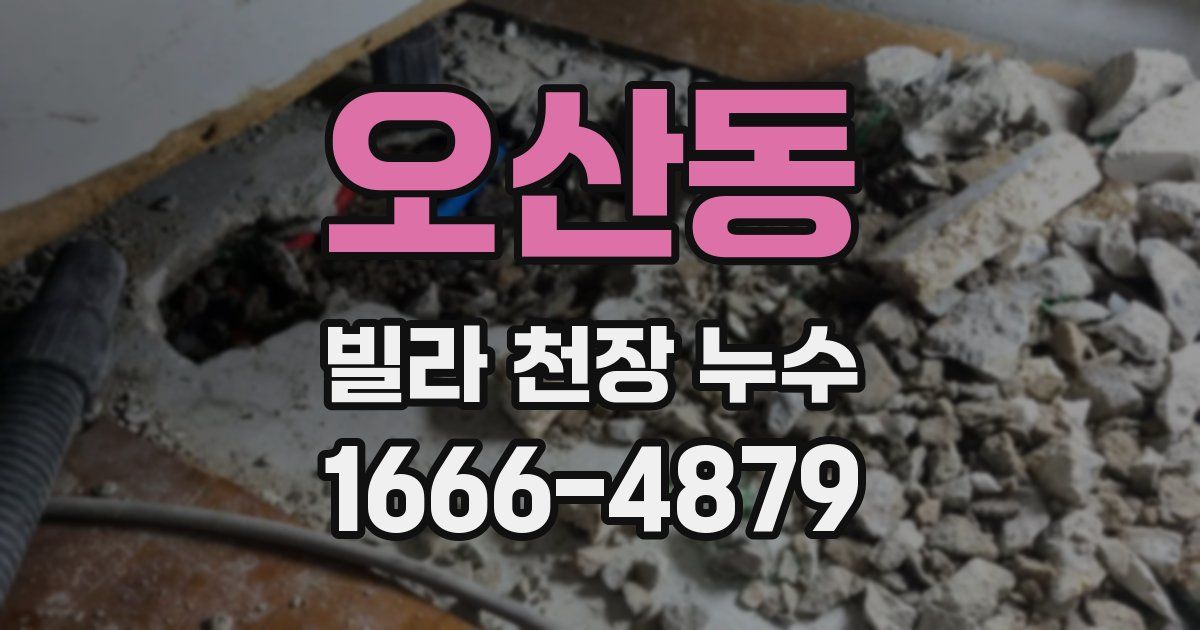 오산동 빌라 천장 누수