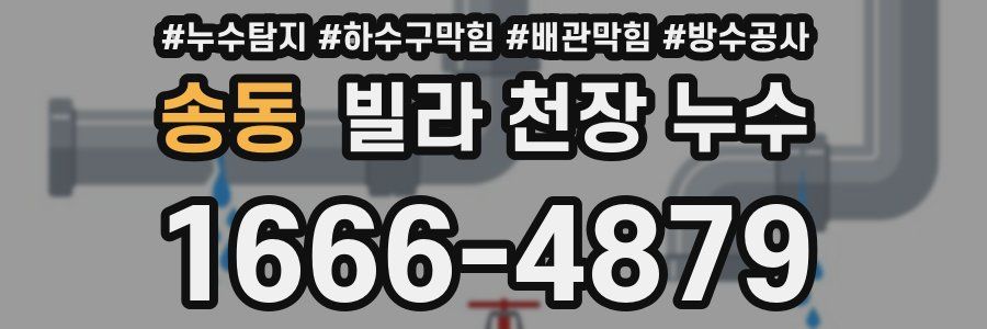 송동 빌라 천장 누수