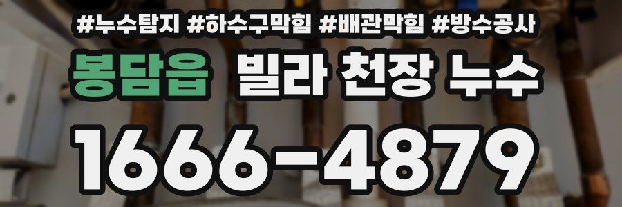봉담읍 빌라 천장 누수